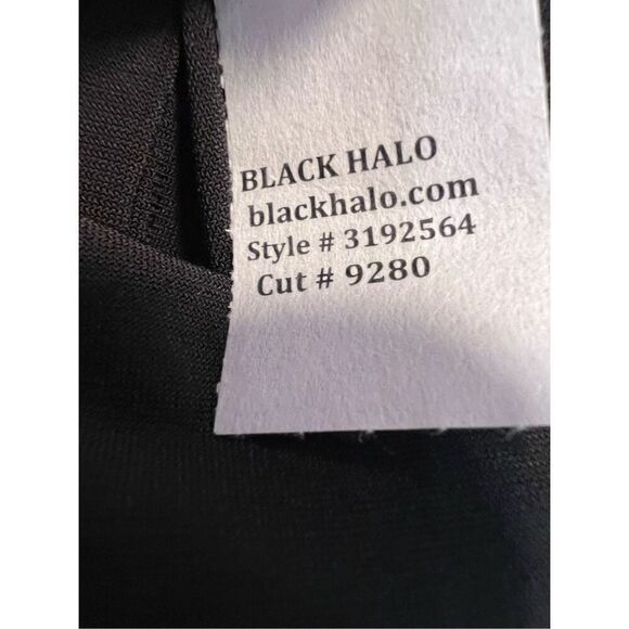 Black Halo Women's Black Gray Tweed Sleeveless Sheath Dress Size 12 NWOT - Picture 10 of 10